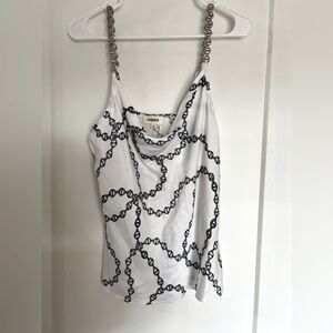 L’AGENCE Jasmina Camisole Tank In Black And White